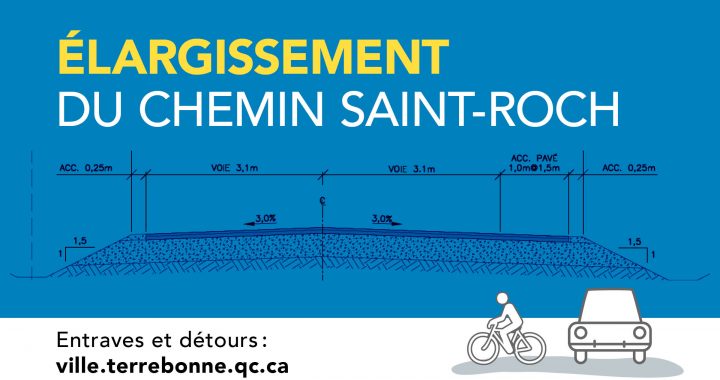 Investissements pour élargir le chemin Saint-Roch