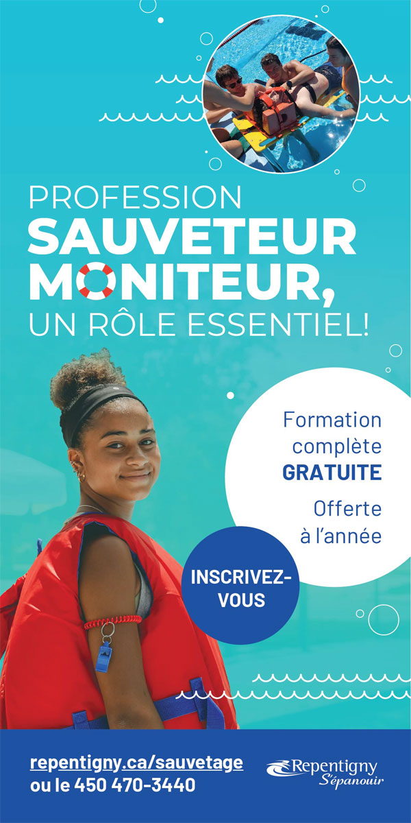 Profession sauveteur moniteur ville de Repentigny