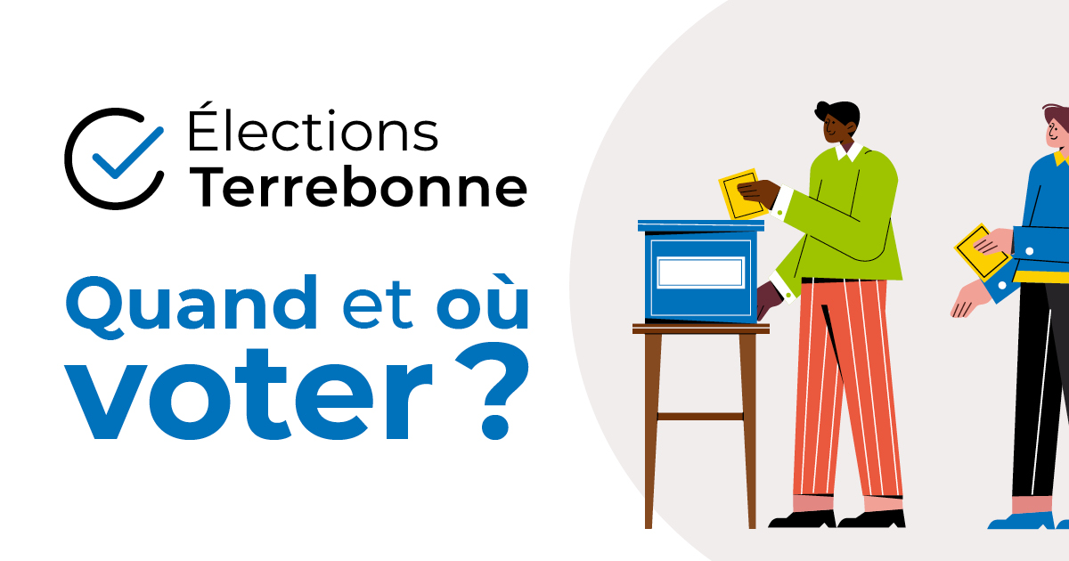 Élections Terrebonne dévoile les lieux de votation et les jours de scrutin